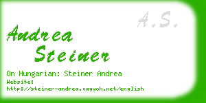 andrea steiner business card